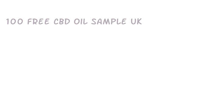 100 free cbd oil sample uk