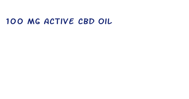 100 mg active cbd oil