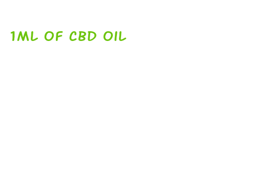 1ml of cbd oil