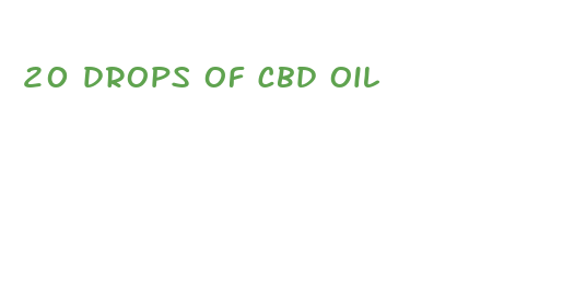 20 drops of cbd oil