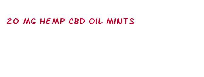 20 mg hemp cbd oil mints