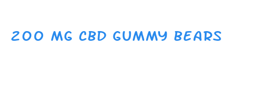 200 mg cbd gummy bears