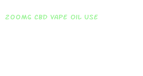 200mg cbd vape oil use