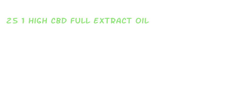 25 1 high cbd full extract oil