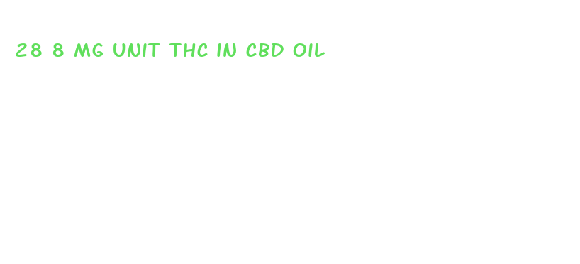 28 8 mg unit thc in cbd oil