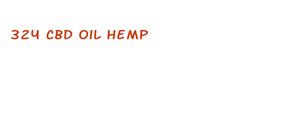 324 cbd oil hemp