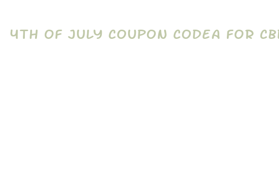 4th of july coupon codea for cbd