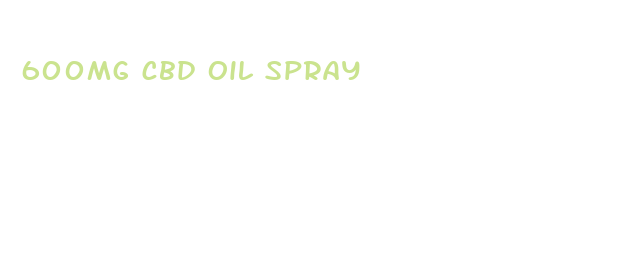 600mg cbd oil spray