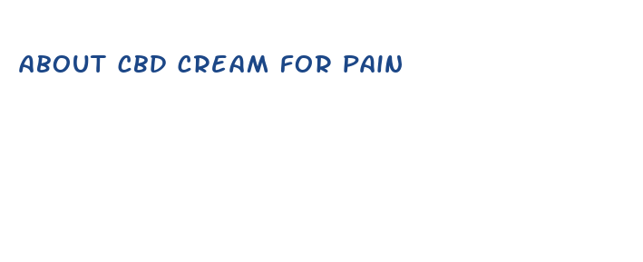 about cbd cream for pain