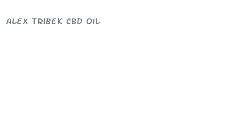 alex tribek cbd oil