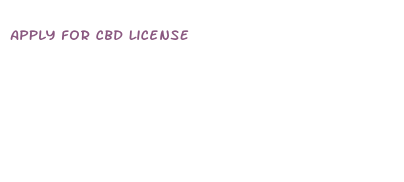 apply for cbd license