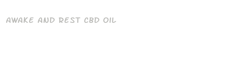 awake and rest cbd oil