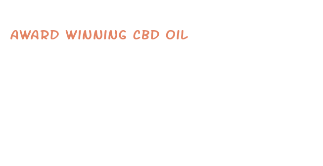 award winning cbd oil