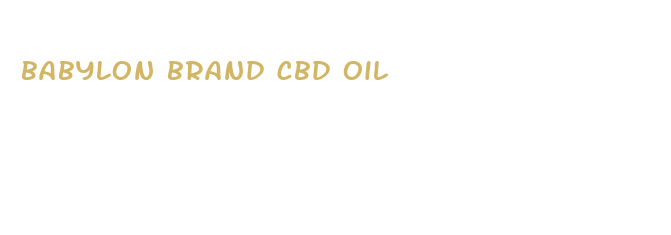 babylon brand cbd oil