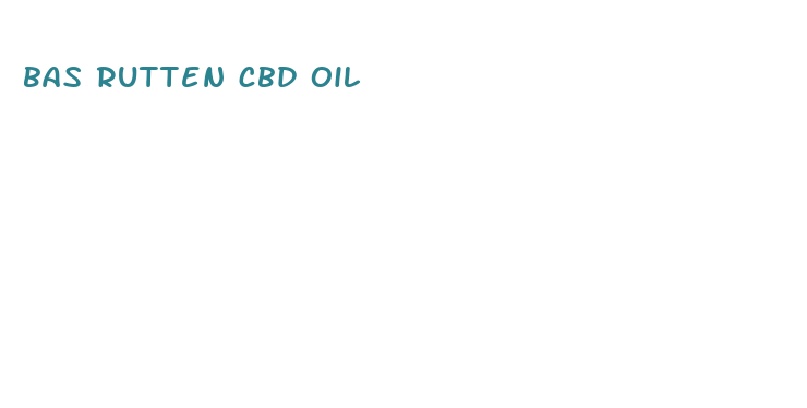 bas rutten cbd oil