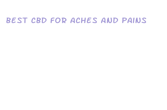 best cbd for aches and pains