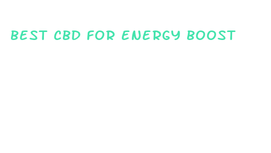 best cbd for energy boost