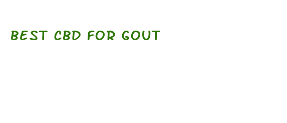 best cbd for gout