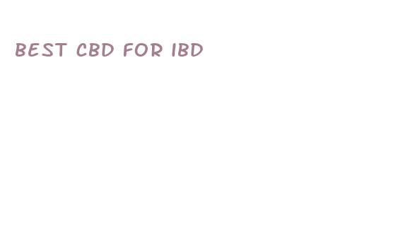 best cbd for ibd