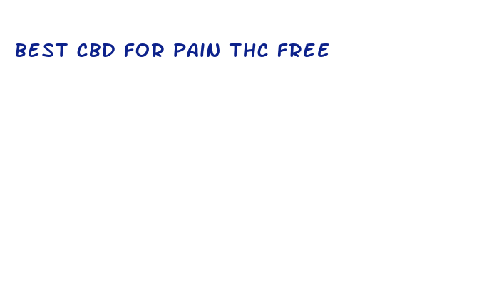 best cbd for pain thc free