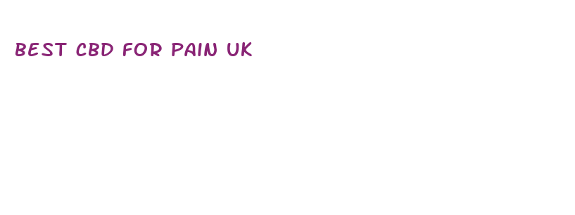 best cbd for pain uk