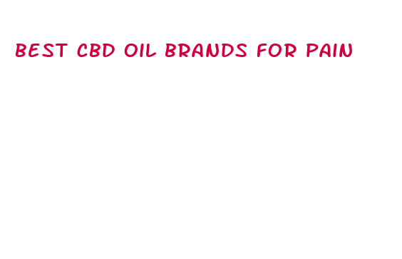 best cbd oil brands for pain