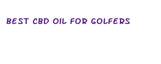 best cbd oil for golfers