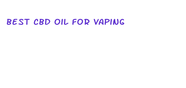 best cbd oil for vaping