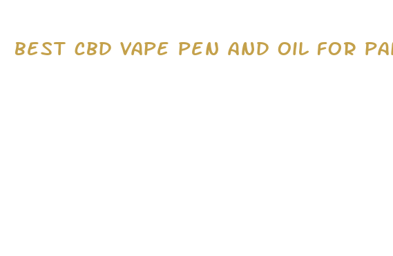 best cbd vape pen and oil for pain sc