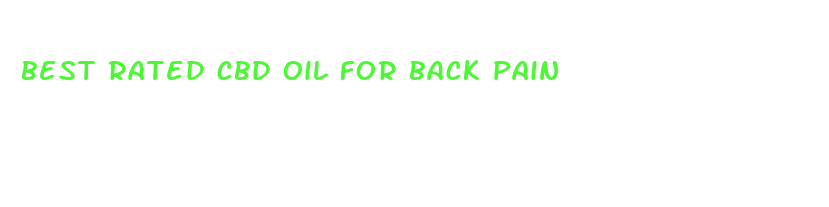 best rated cbd oil for back pain