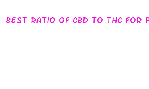 best ratio of cbd to thc for pain relief