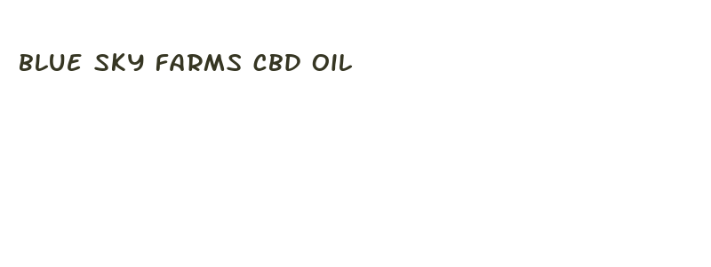 blue sky farms cbd oil