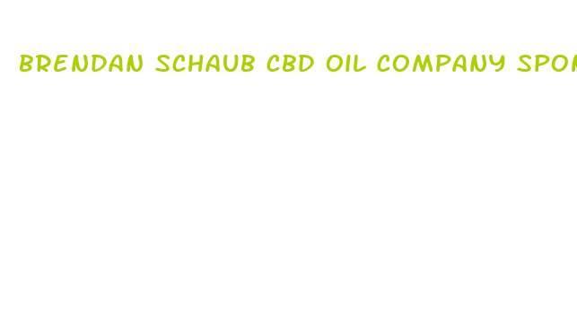 brendan schaub cbd oil company sponsor