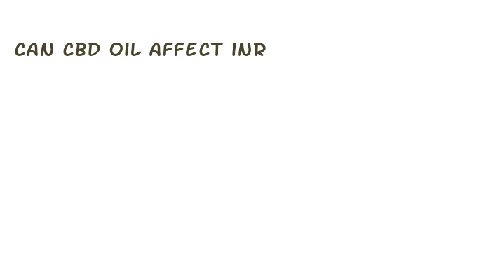 can cbd oil affect inr