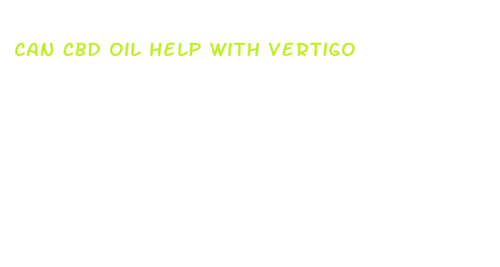 can cbd oil help with vertigo