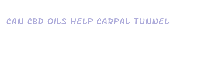 can cbd oils help carpal tunnel