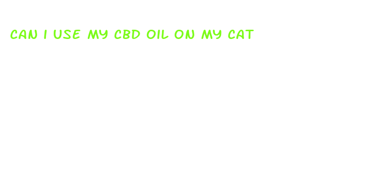 can i use my cbd oil on my cat