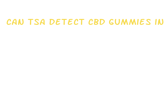 can tsa detect cbd gummies in a carry on