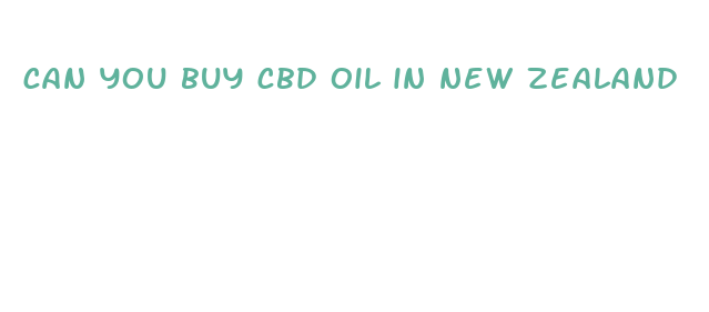 can you buy cbd oil in new zealand