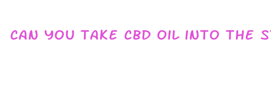 can you take cbd oil into the states