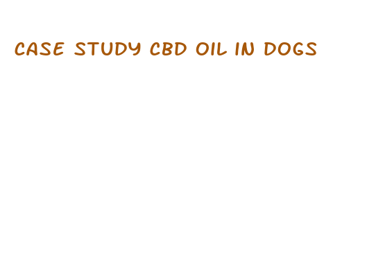 case study cbd oil in dogs