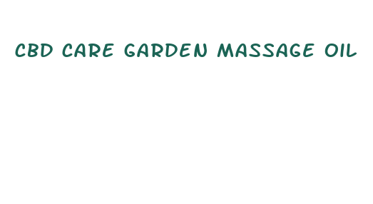 cbd care garden massage oil