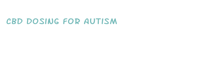 cbd dosing for autism