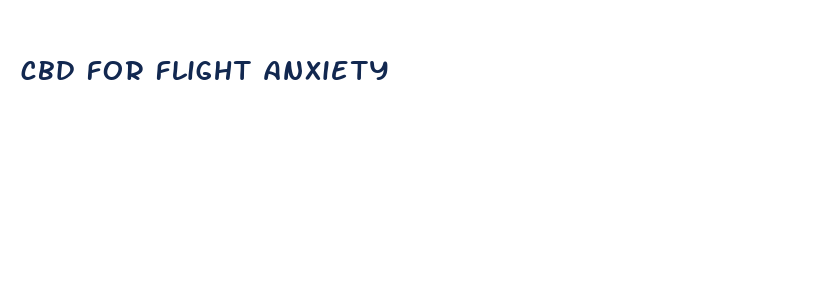 cbd for flight anxiety