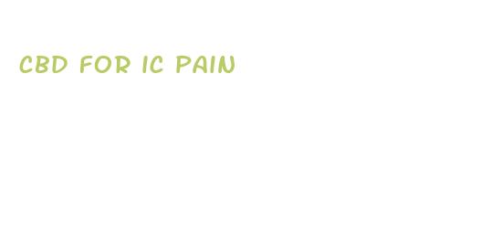 cbd for ic pain