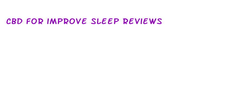 cbd for improve sleep reviews