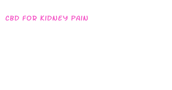 cbd for kidney pain