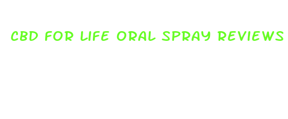 cbd for life oral spray reviews