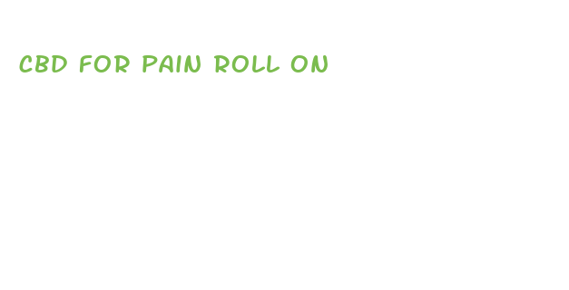 cbd for pain roll on