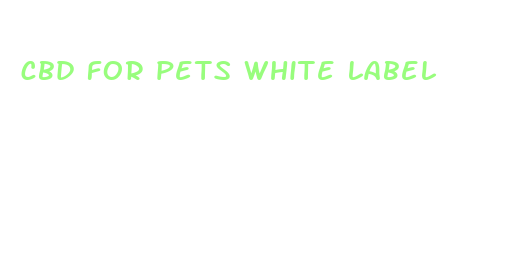 cbd for pets white label